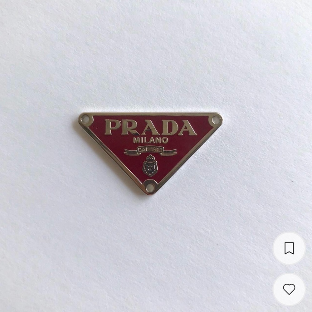 AUTHENTIC Burgundy Prada Pendant